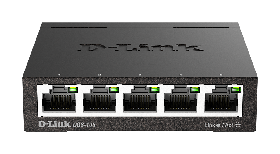 D-Link 5 портовый Gigabit коммутатор DGS105D