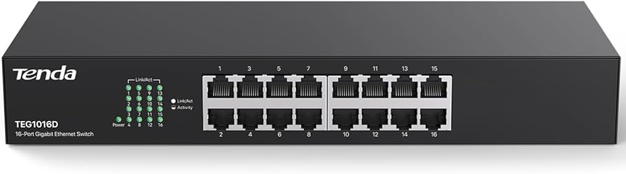 Tenda 16 портовый Gigabit коммутатор TEG1016D