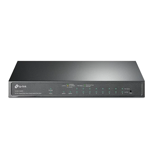 TP-Link 10 портовый Gigabit Easy Smart коммутатор с 8 Port PoE+ TL-SG1210MPE