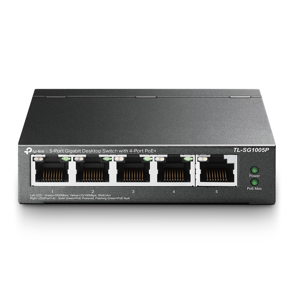 TP-Link 4 портовый PoE коммутатор SG1005P