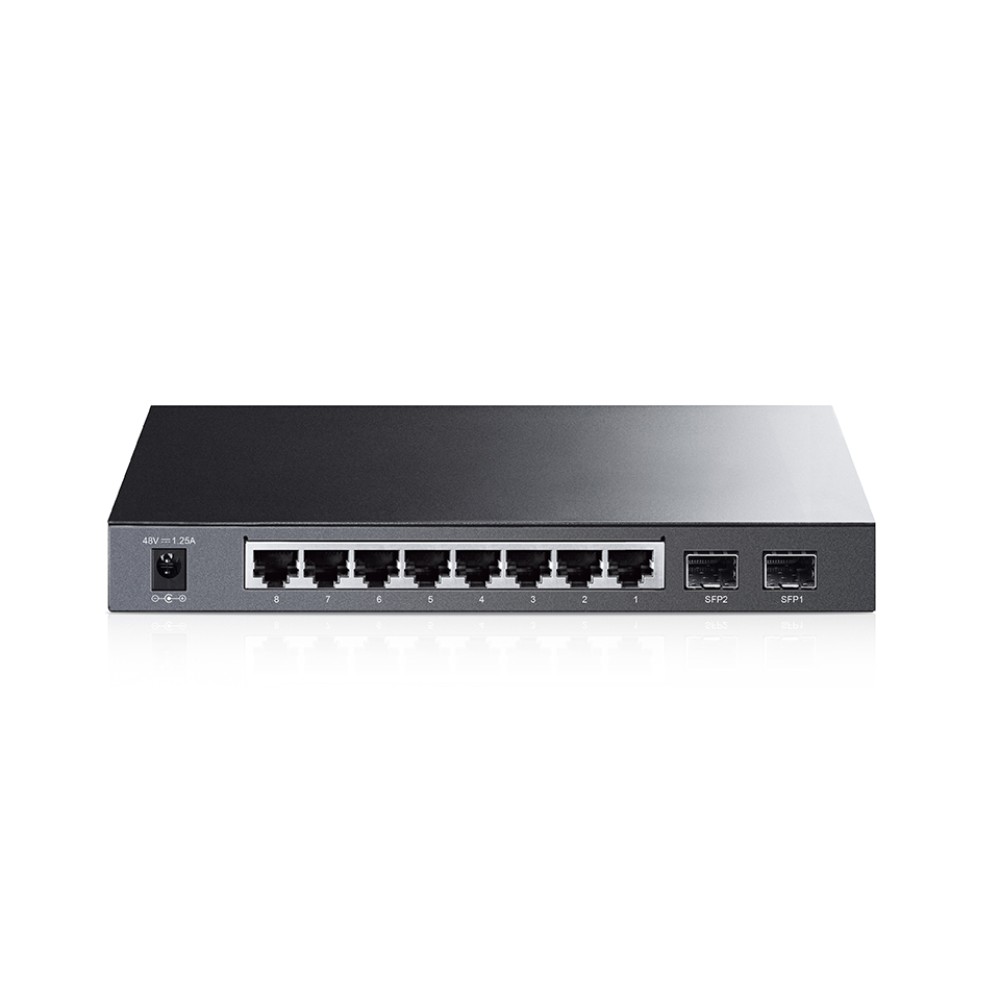 TP-Link 8 портовый PoE 2 SFP коммутатор SG2210P
