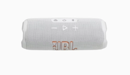 مكبر صوت محمول JBL Flip 7 باللون الأبيض (1200130019302)