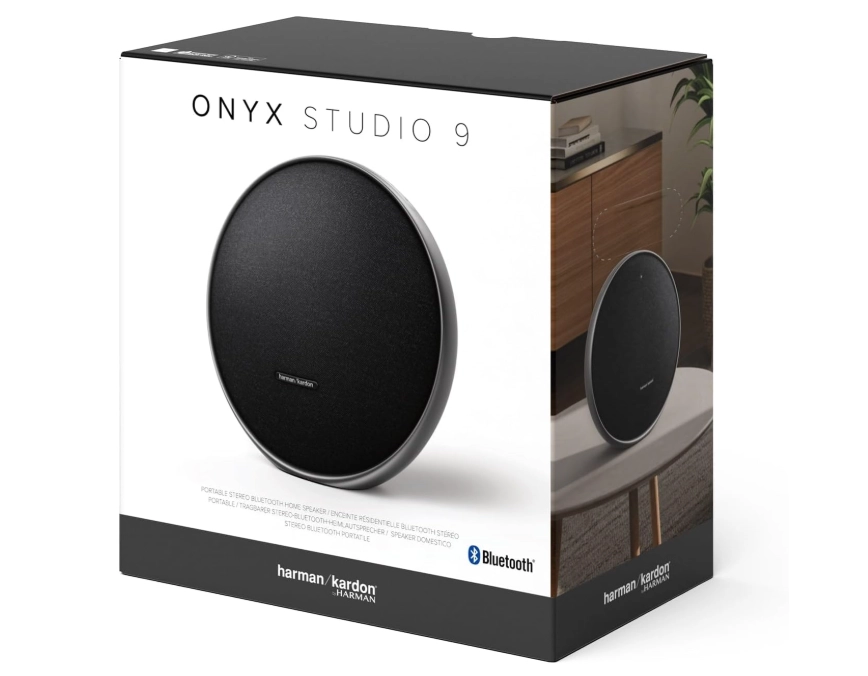 مكبر صوت بلوتوث Harman Kardon Aura Studio باللون الأسود (HKOS9BLKUK)