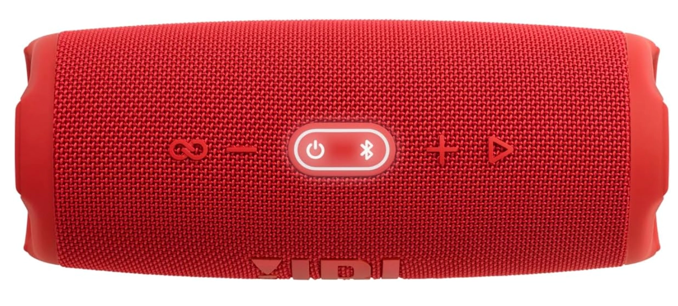 مكبر صوت محمول JBL Charge 5 باللون الأحمر (JBLCHARGE5RED)