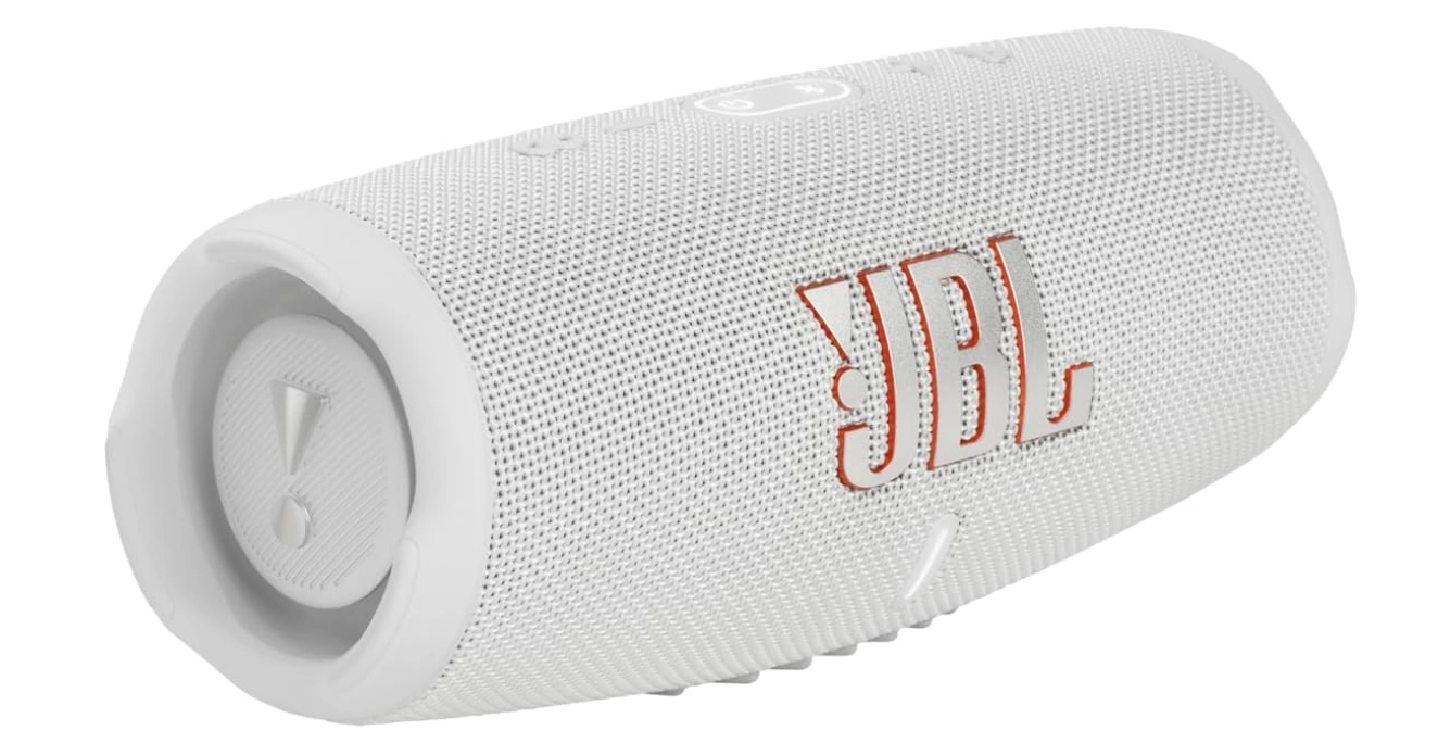 مكبر صوت محمول JBL Charge 5 باللون الأبيض (JBLCHARGE5WHT)