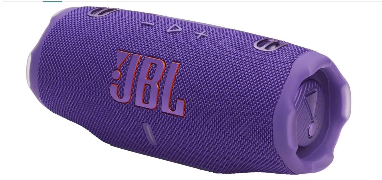مكبر صوت محمول JBL Charge 6 باللون البنفسجي (JBLCHARGE6PUR)