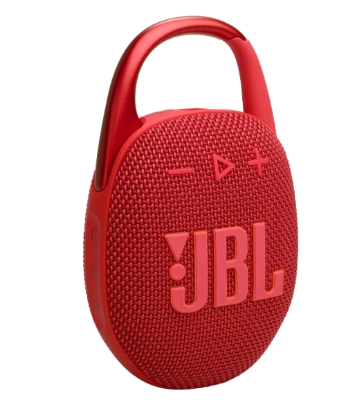 مكبر صوت محمول JBL Clip 5 باللون الأحمر (JBLCLIP5RED)