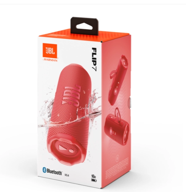 Портативная колонка JBL Flip 7, Красная (JBLFLIP7RED)