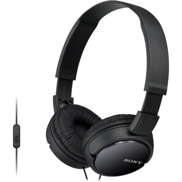 Проводные наушники Sony MDR-ZX110AP, Чёрные (MDRZX110APBZE)