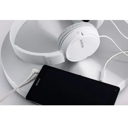 Проводные наушники Sony MDR-ZX110AP, Белые (MDRZX110APWZE)
