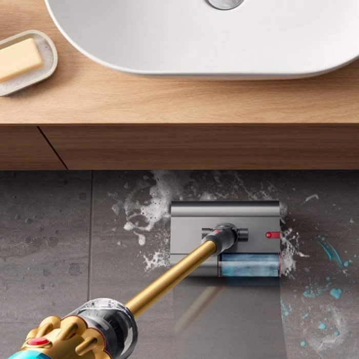 مكنسة كهربائية Dyson V12s Detect Slim Submarine SV46 أصفر نيكل