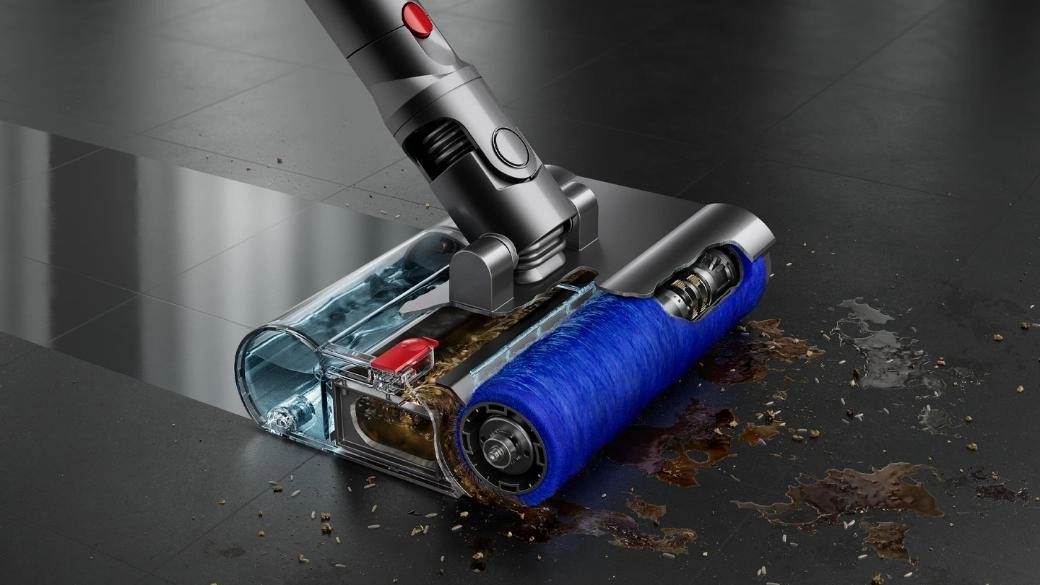 مكنسة كهربائية Dyson V12s Detect Slim Submarine SV46 أصفر نيكل