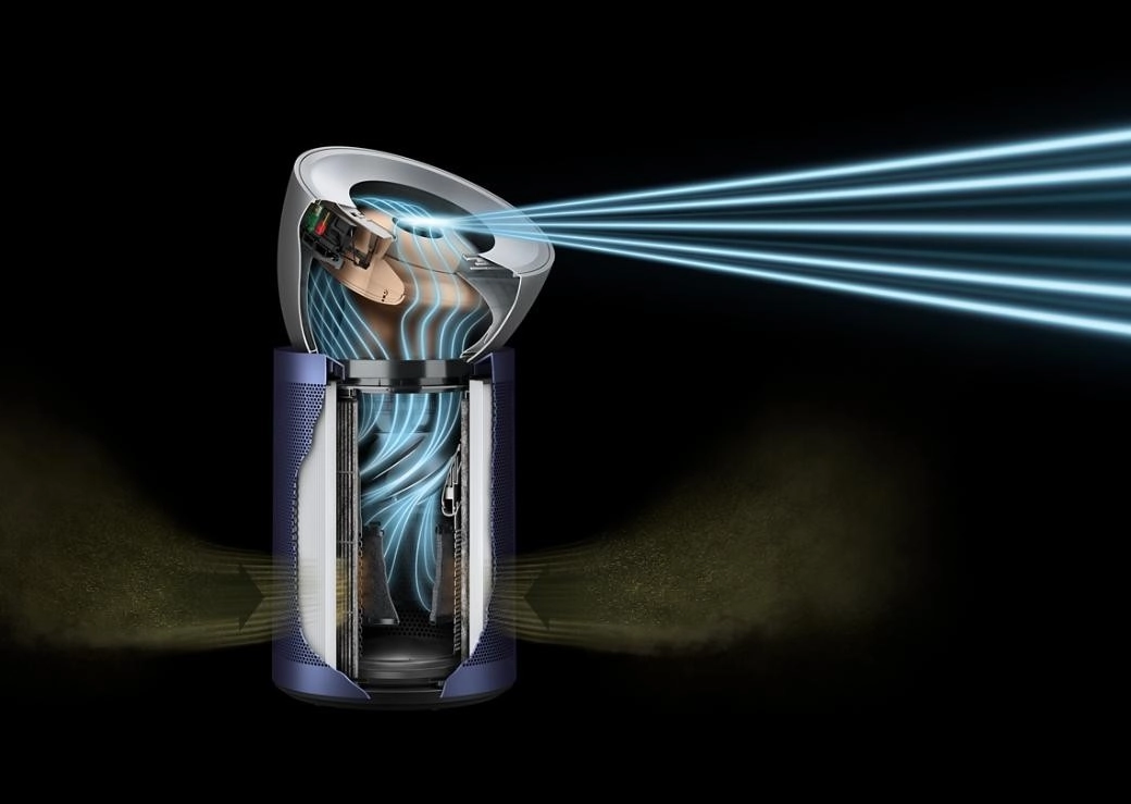 Очиститель воздуха Dyson BP03 Яркий Никель/Прусский Синий