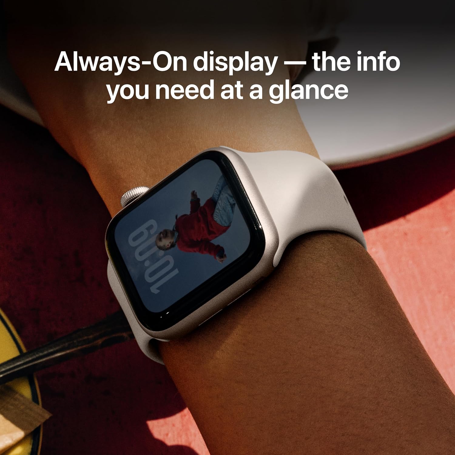 Apple Watch SE 3 GPS 40mm Starlight алюминиевый корпус с ремешком Starlight Sport (MEH34) S/M