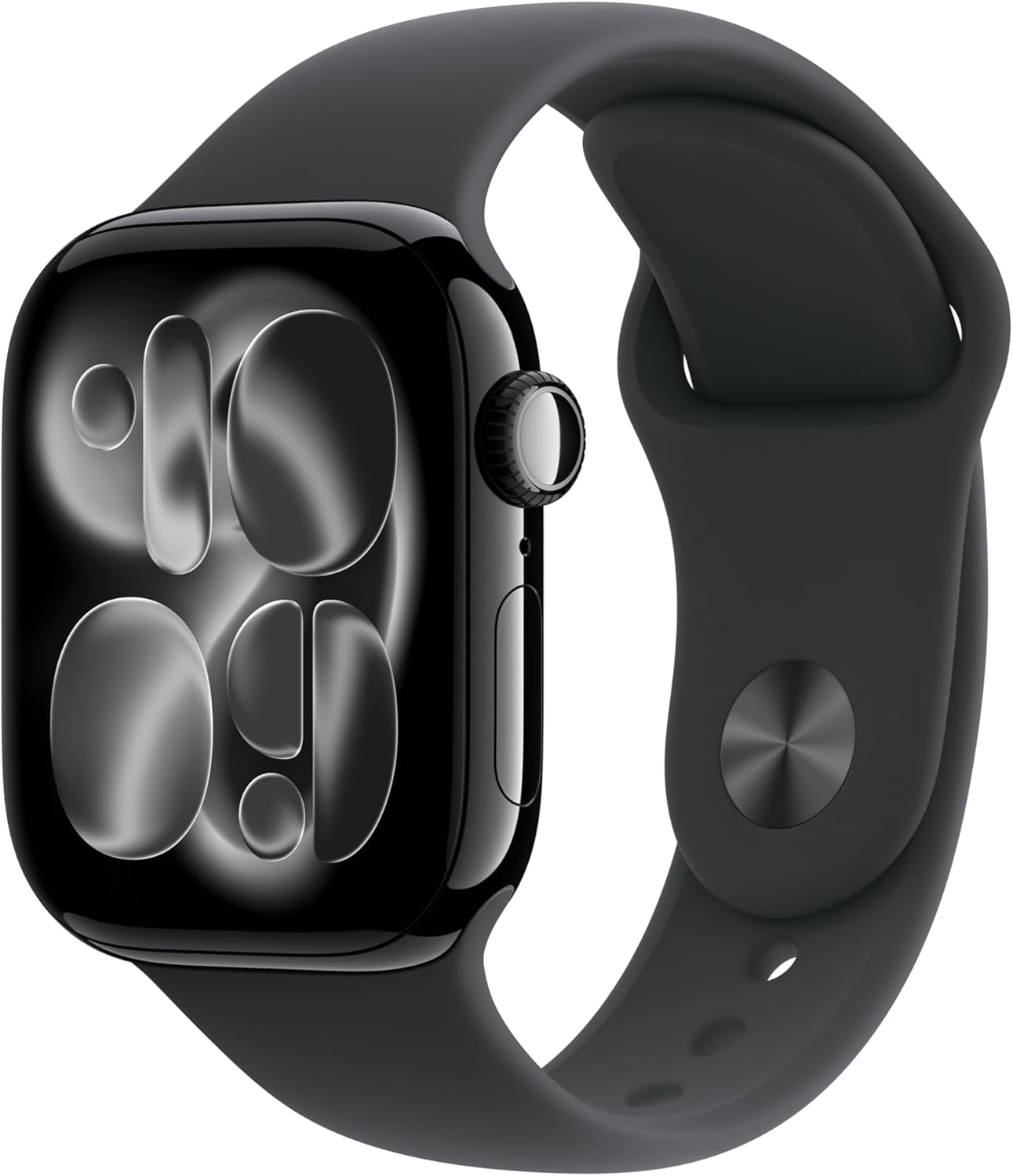Apple Watch Series 11 GPS 42mm Jet Black алюминиевый корпус с ремешком Black Sport (MEQT4) S/M