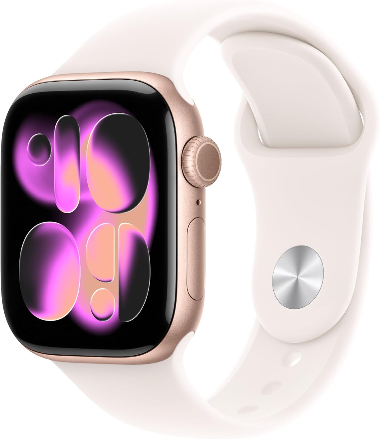 Apple Watch Series 11 GPS 42mm Rose Gold алюминиевый корпус с ремешком Light Blush Sport (MEU44) M/L