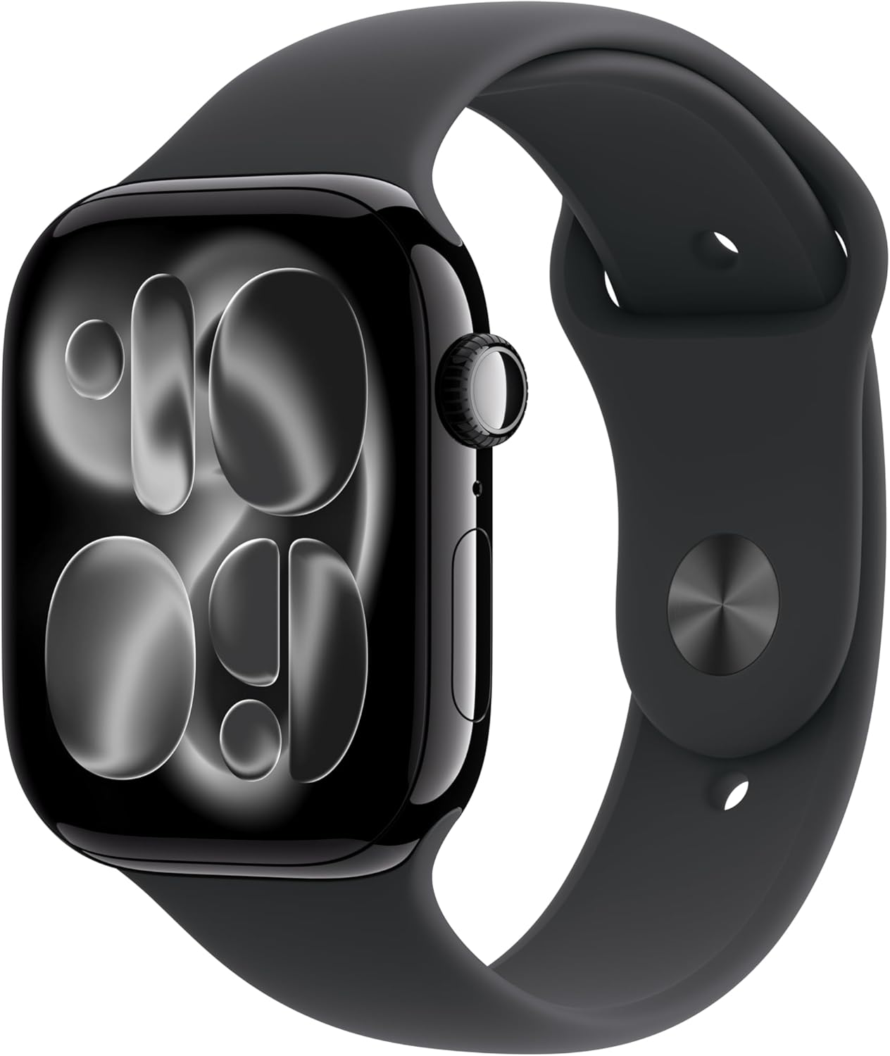 Apple Watch Series 11 GPS 46mm Jet Black алюминиевый корпус с ремешком Black Sport (MEUW4) S/M