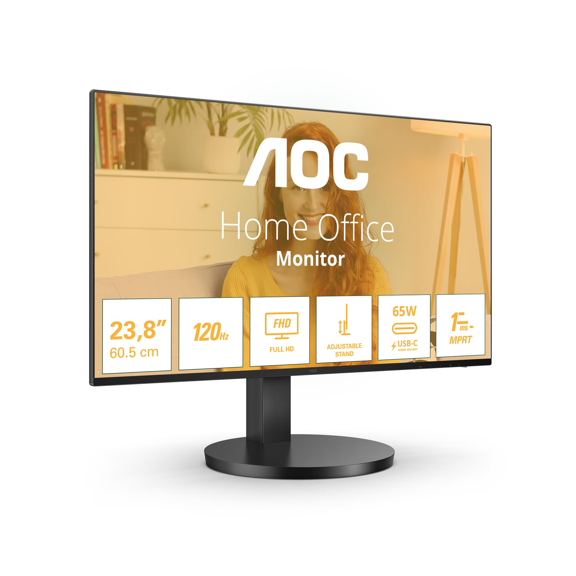 AOC 24.0" FHD Display LED Монитор (24B3CA2) (Динамики)