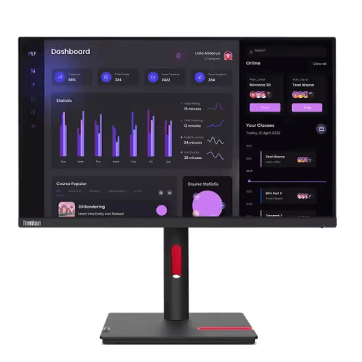 شاشة Lenovo ThinkVision T24i-30 (63CFMATXUK)