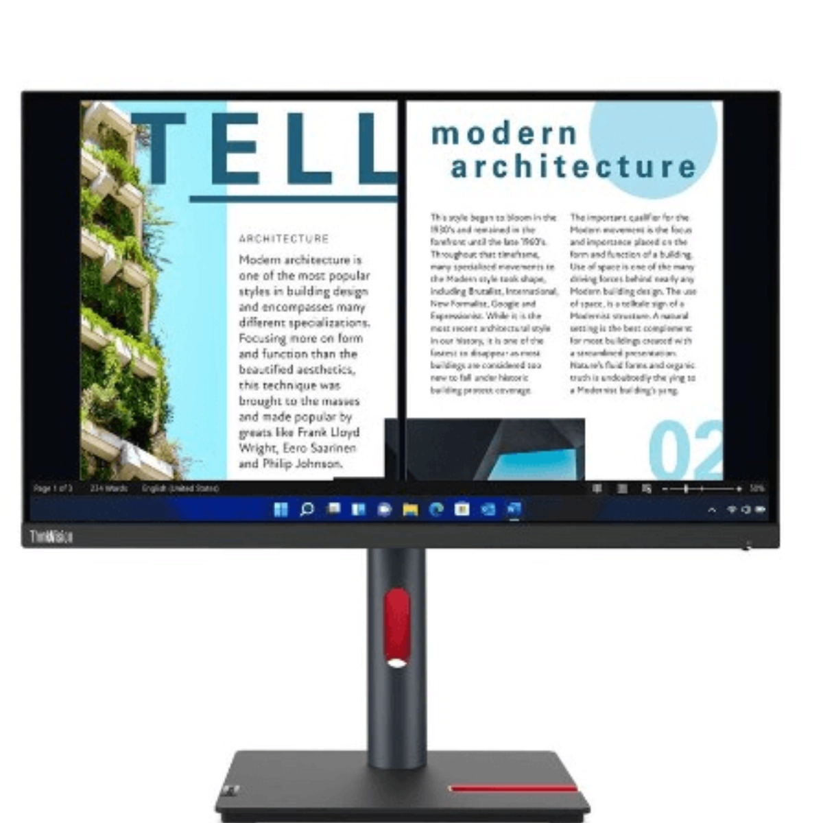 شاشة Lenovo ThinkVision P24h-30 (63B3GAT6UK)