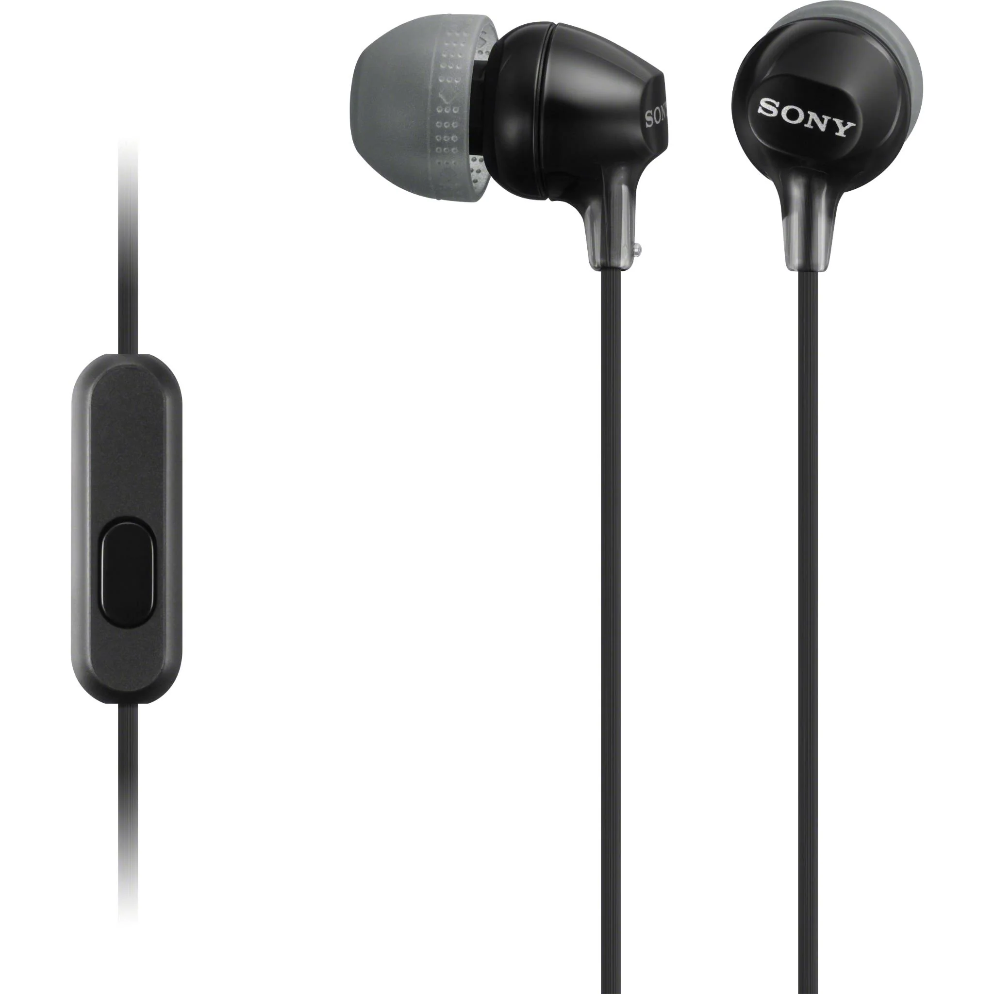 سماعات أذن سلكية داخل الأذن Sony MDR-EX15AP باللون الأسود (MDR-EX15APBZE)