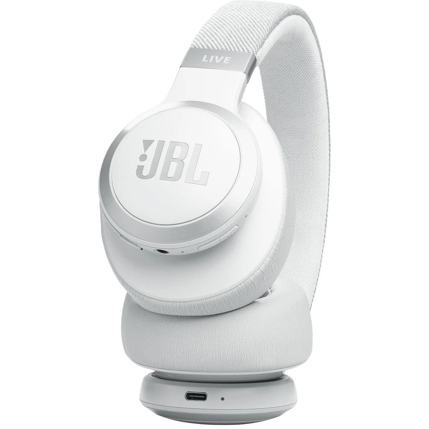سماعات أذن لاسلكية JBL Live 770NC باللون الأبيض