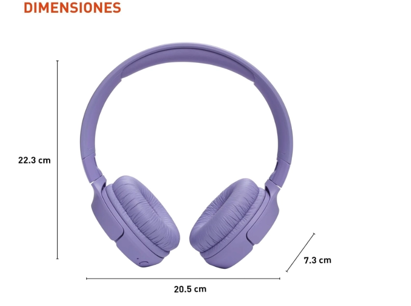سماعات رأس لاسلكية JBL Tune 520BT باللون البنفسجي