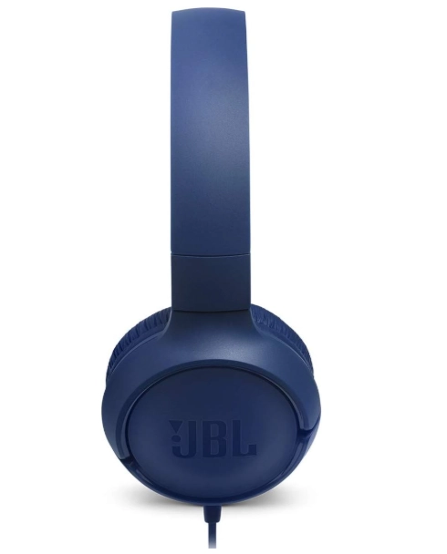 JBL T500 Wired On-Ear Headphones,blue