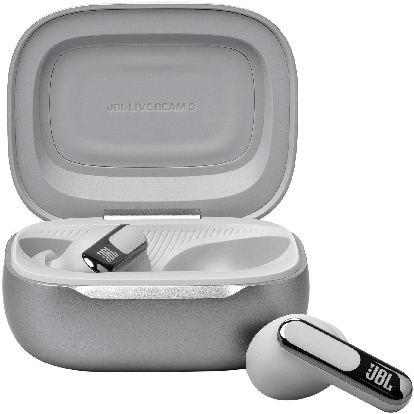سماعات أذن لاسلكية JBL Live Beam 3 باللون الفضي