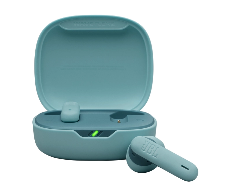 سماعات أذن لاسلكية JBL Wave Flex 2 باللون الأزرق