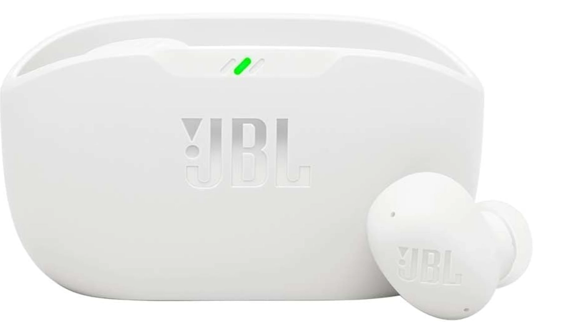 سماعات أذن لاسلكية JBL Wave Buds 2 باللون الأبيض