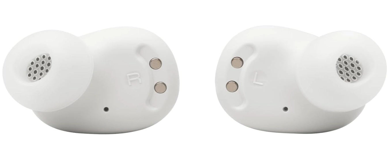 سماعات أذن لاسلكية JBL Wave Buds 2 باللون الأبيض