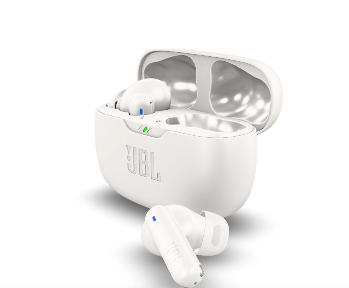 سماعات أذن لاسلكية JBL Wave Beam 2 باللون الأبيض
