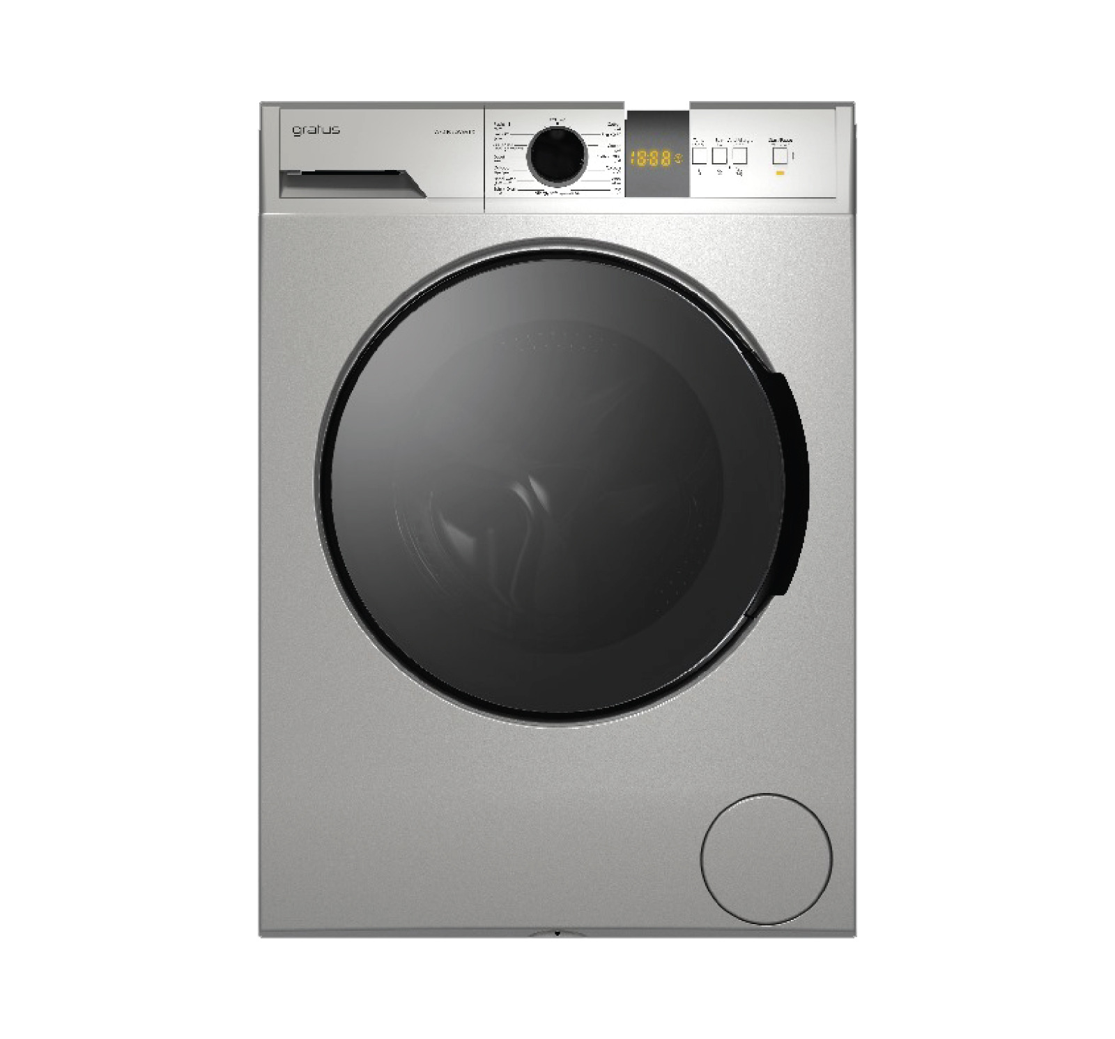 Gratus Washing Machine WFD8502WEVTX White