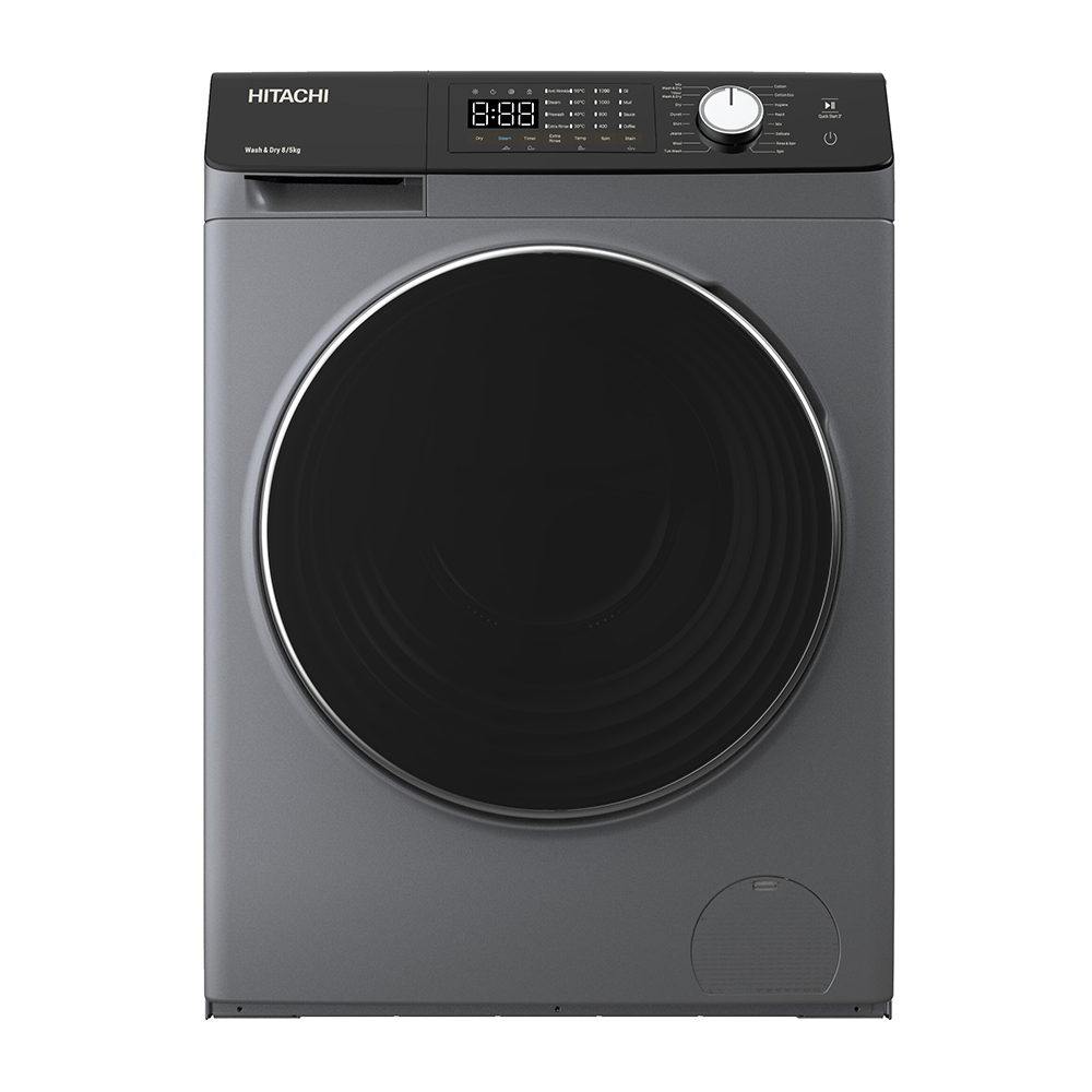 Hitachi Washer Dryer BD-D802HVOS Silver