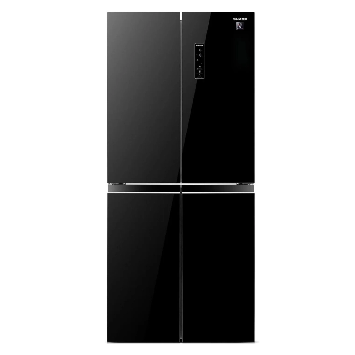 Холодильник Sharp 4-дверный 560 л Инвертор черное стекло
