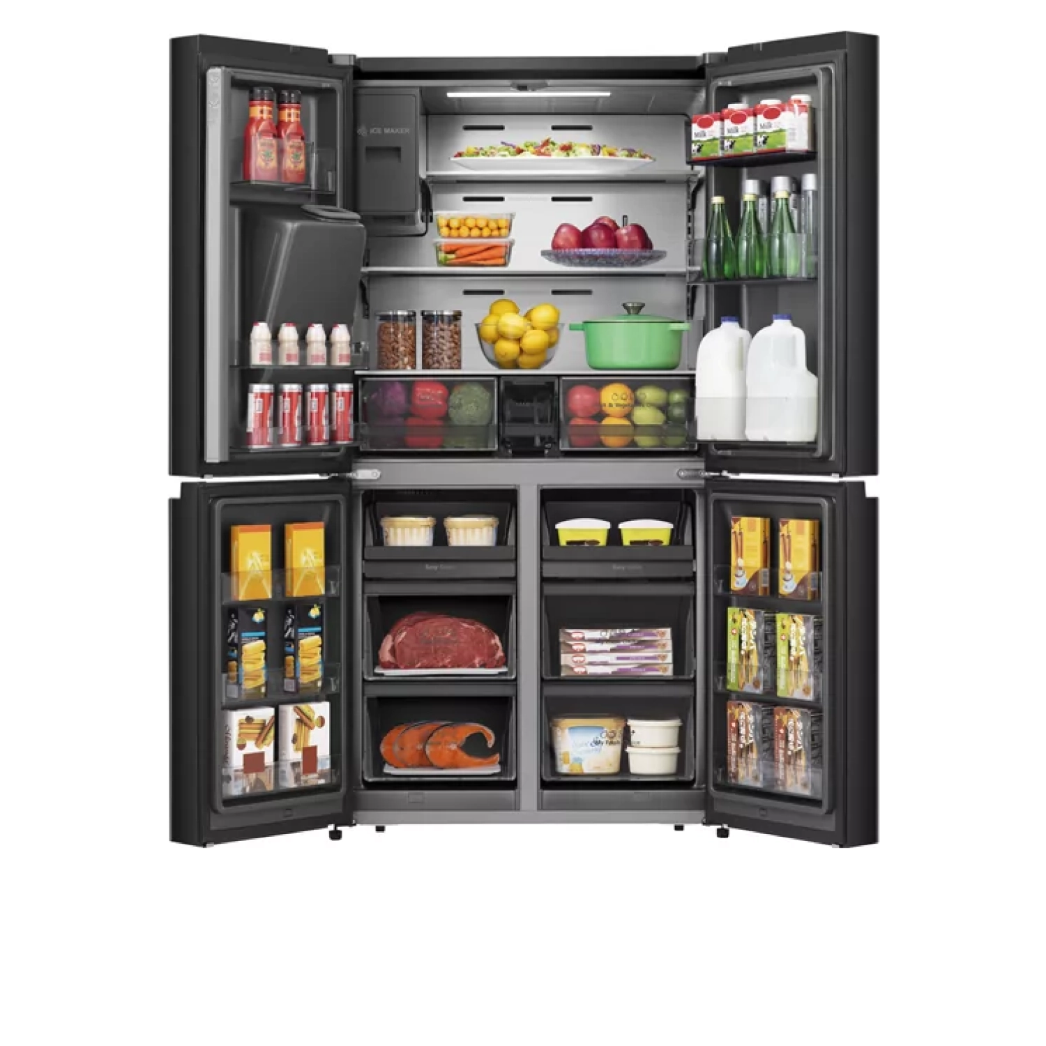 Холодильник Hisense 4-дверный French Door Smart 759 л Инвертор (RQ759N4IBU1)