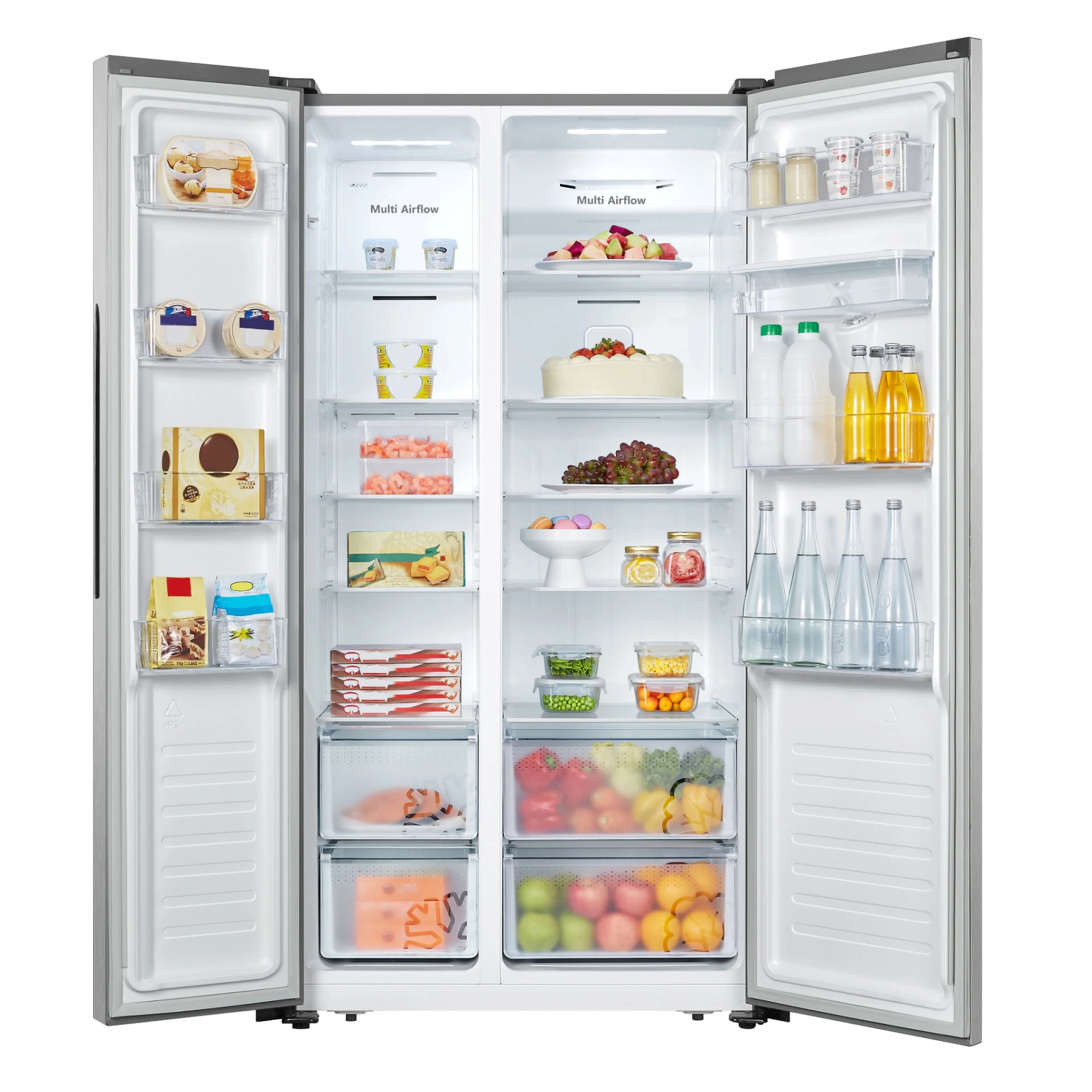 Холодильник Hisense Side-by-Side 725 л Inox (RS3P725NMI)