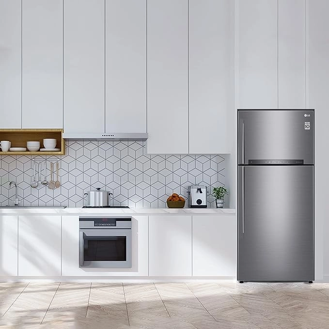Холодильник LG GN-H702HMHL 506 л, серебристый