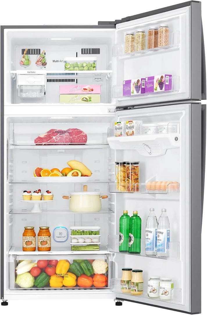 Холодильник LG GN-H702HMHL 506 л, серебристый