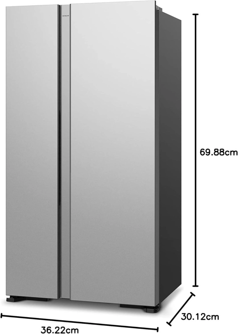 Холодильник Hitachi Side-by-Side 700L Серебристое стекло (RSX700GPUK04GS)