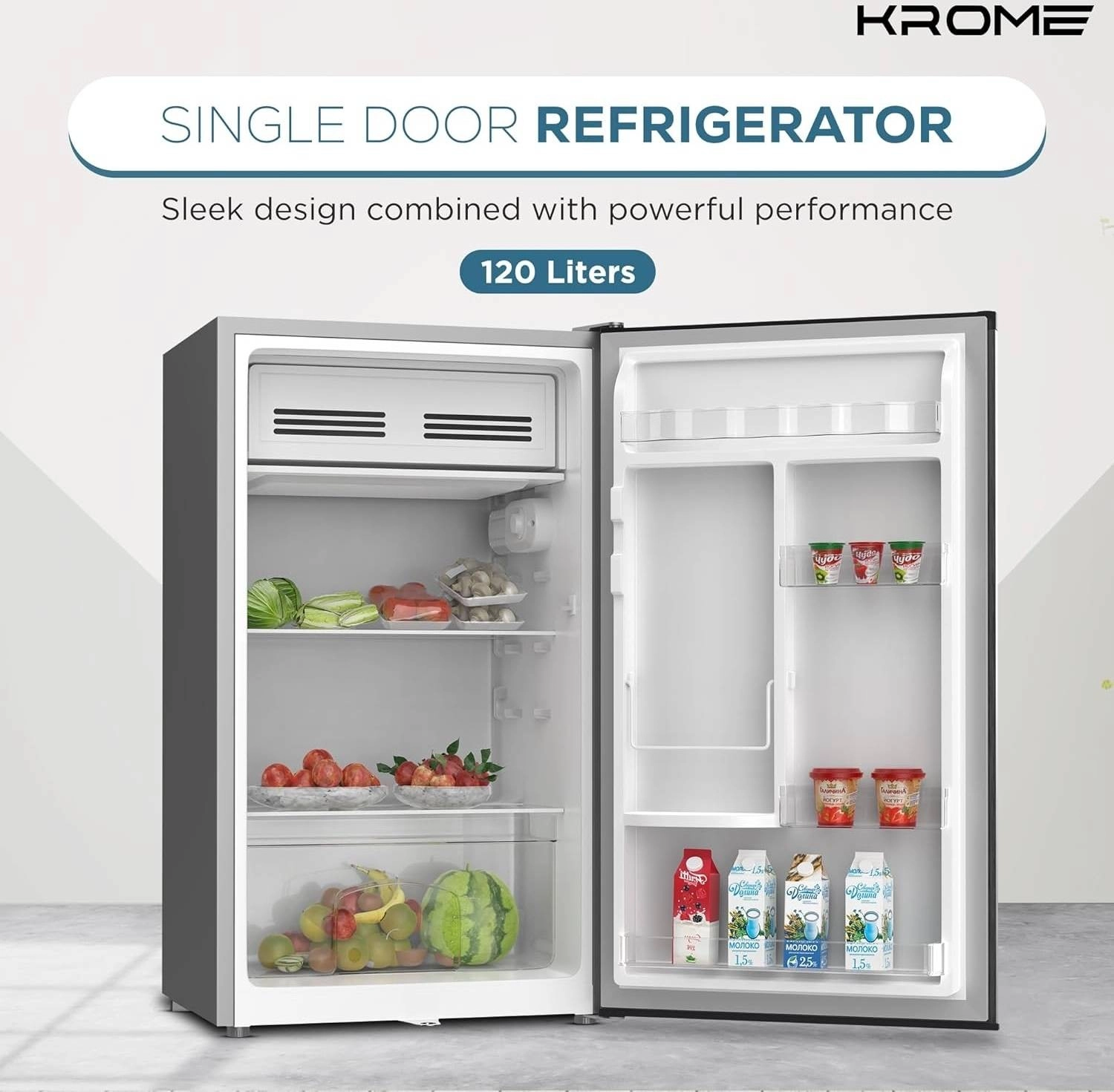 Холодильник Krome 120L Direct Cool (KR-RDC120H)