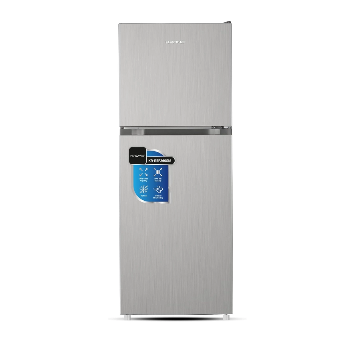 Холодильник Krome 260L No Frost (KR-RFF260SM)