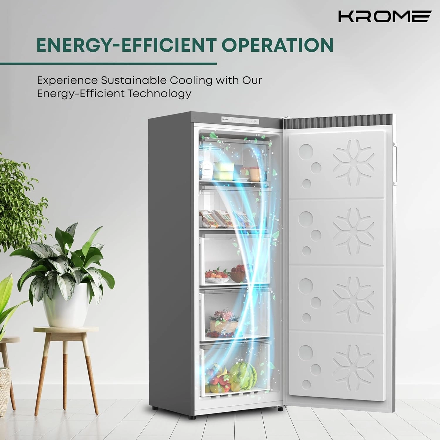 Холодильник Krome Side-by-Side 820L (KR-SBS820)