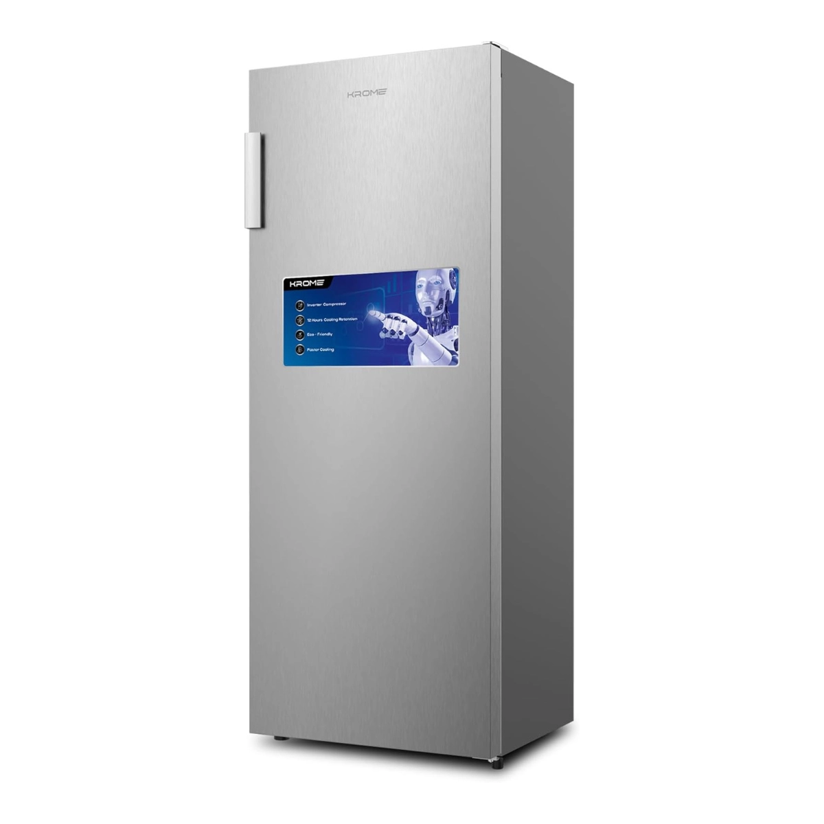 Вертикальный морозильник Krome 270L No Frost Инвертор (KR-UF270IM)
