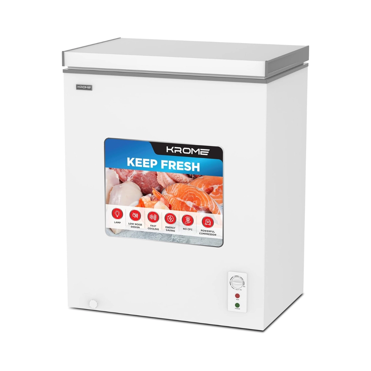 Морозильный ларь Krome 165L (KR-CF165R)