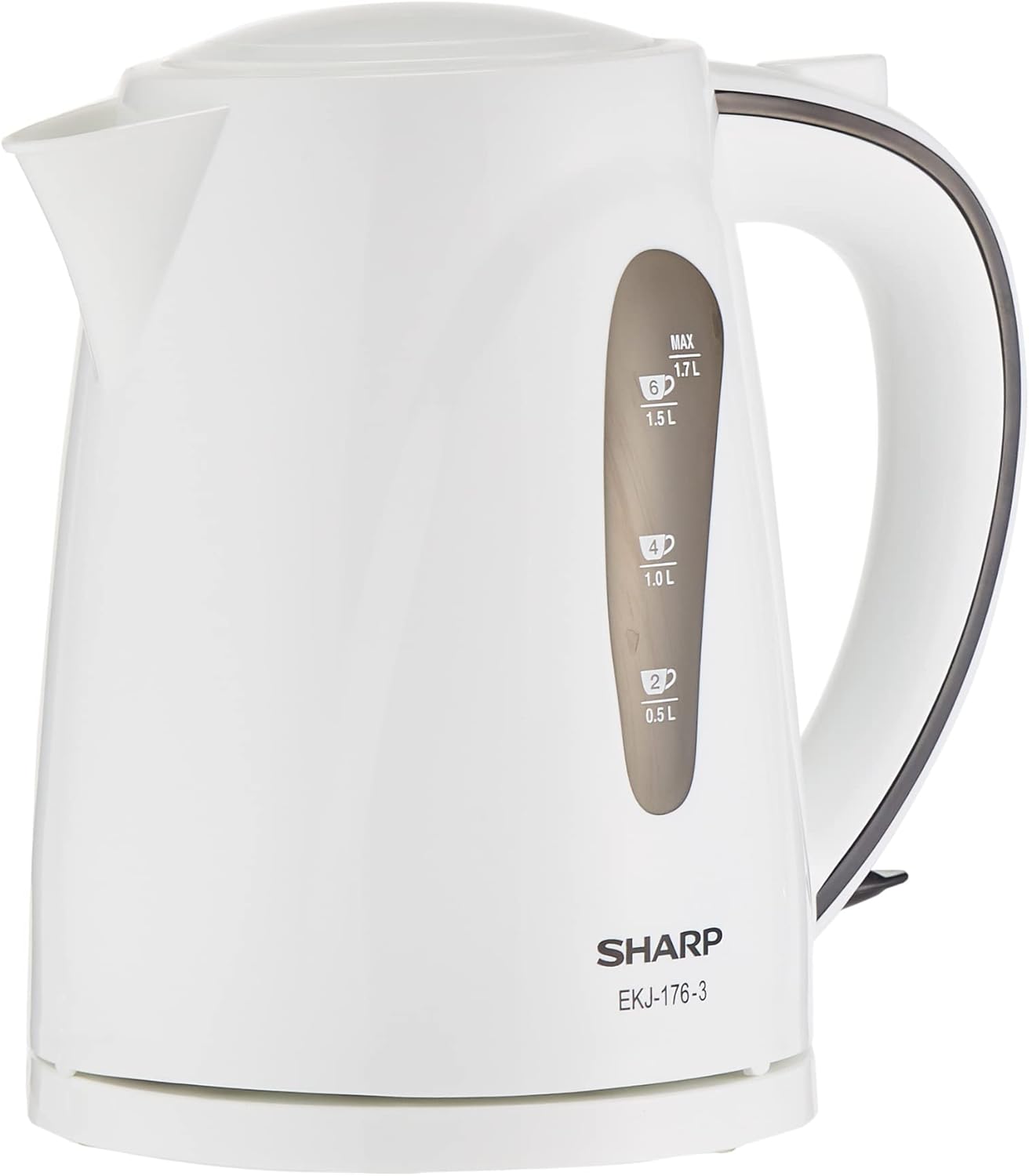 Sharp Plastic Electric Kettle 1.7L White