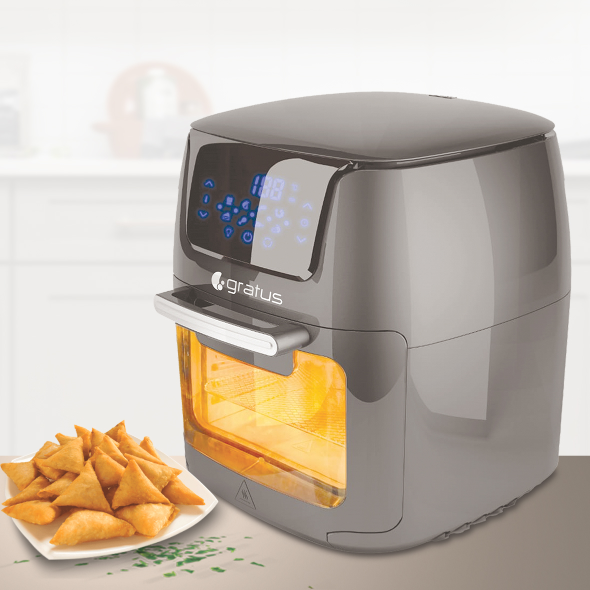 Цифровая аэрофритюрница Gratus 12L 1800W (GR-A650DTTB)