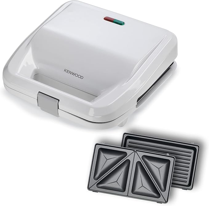 Kenwood Grill Sandwich Maker 2-Plate SMP02.000WH