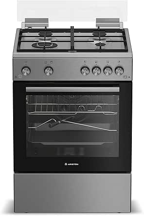 Газовая плита Ariston 60см 4-Конфорки Чугун Газовый гриль Inox Турция (ARR6GGG23125XME)